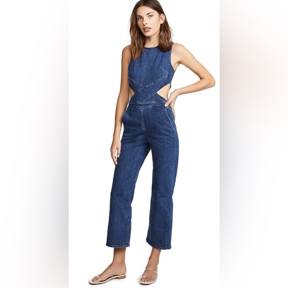 3x1 Revolve Cross Body Danny Jumpsuit, Denim Jumpsuit, Jumpsuit Romper - Picture 11 of 14